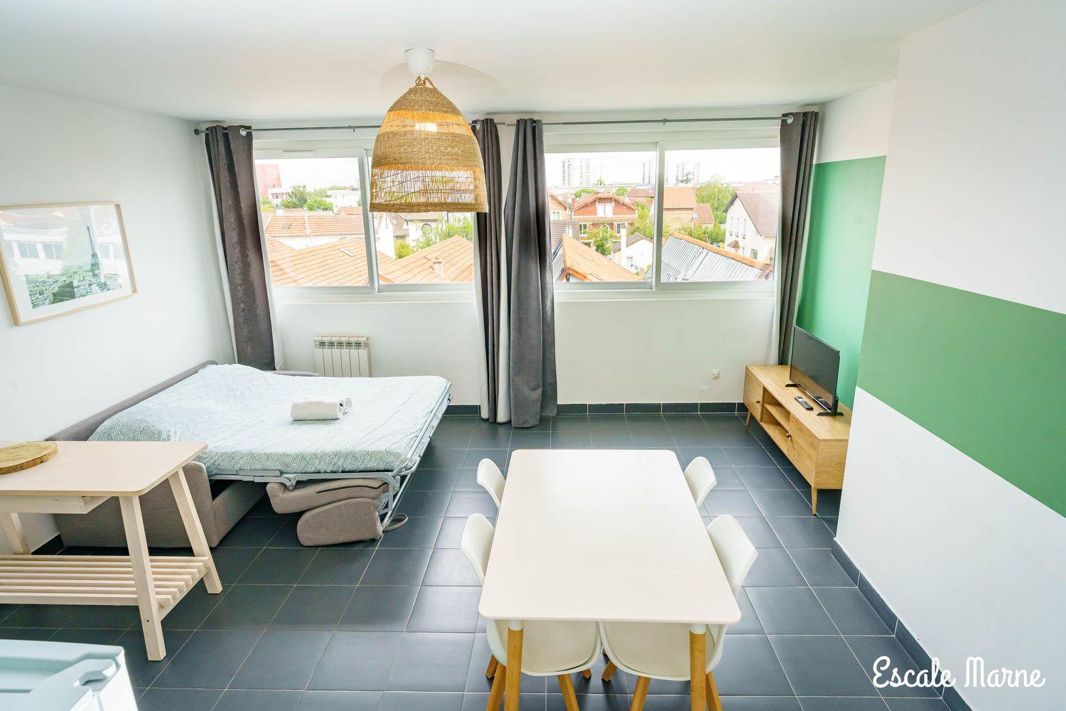 Escale-Marne Fr - 202 - Free Parking - Free Luggage Storage - All Equipped - Linen Included - Washing Machine - 10Mn Walk Metro 8 - Rer A - Panoramic View - From 1 To 14 Guests Maisons-Alfort Exterior foto